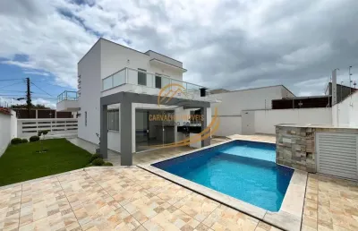 Sobrado alto padrão próximo ao mar com piscina para venda em peruíbe!!