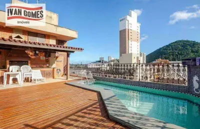 Cobertura com 4 dormitórios à venda, 232 m² por r$ 750.000,00 - enseada - guarujá/sp