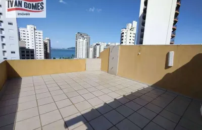 Cobertura com 3 dormitórios para alugar, 170 m² por r$ 5.400/mês - tombo - guarujá/sp