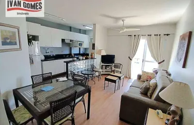 Apartamento com 1 dormitório para alugar, 52 m² por r$ 3.500/mês - tombo - guarujá/sp