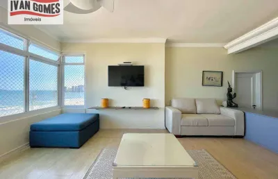Apartamento com vista para o mar,  4 dormitórios para alugar, 165 m² por r$ 8.500/mês - pitangueiras - guarujá/sp