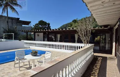 Casa com 4 dormitórios à venda, 485 m² por r$ 2.500.000 - guaiuba - guarujá/sp