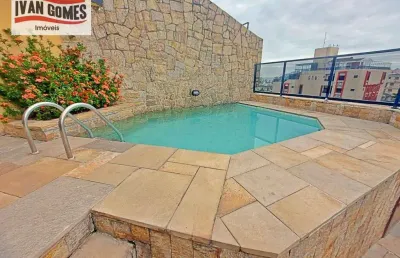 Cobertura duplex com 2 dormitórios à venda, lazer, 160 m² por r$ 650.000 - enseada - guarujá/sp