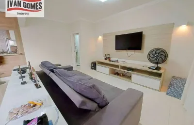 Apartamento com 3 dormitórios à venda, 90 m² por r$ 750.000,00 - astúrias - guarujá/sp