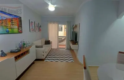 Apartamento com 2 dormitórios à venda, 75 m² por r$ 400.000 - asturias - guarujá/sp