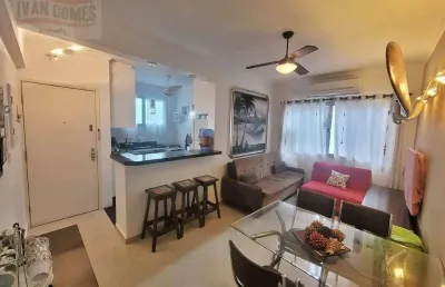 Apartamento com 2 dormitórios à venda, 70 m² por r$ 380.000 - praia do tombo - guarujá/sp