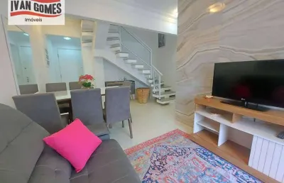 Cobertura com 3 dormitórios à venda, 120 m² por r$ 1.160.000,00 - pitangueiras - guarujá/sp