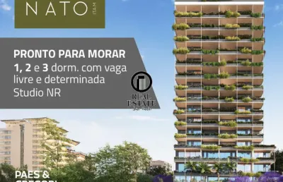 Apartamento studio para venda - 53.35m², 1 dormitório, itaim bibi