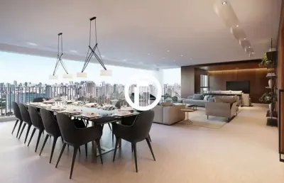 Apartamento para venda - 280m², 4 dormitórios, sendo 4 suites, 4 vagas - moema