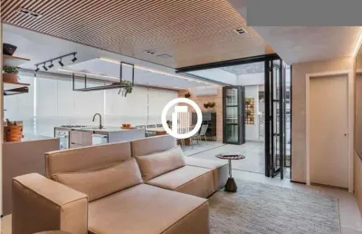Apartamento cobertura para venda 204m², 2 dormitórios, sendo 2 suítes, 3 vagas - brooklin