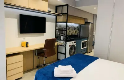 Apartamento studio para aluguel/locação 24m², totalmente mobiliado - consolação.