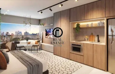 Apartamento studio para venda 27m², 1 dormitório, 1 vaga - campo belo