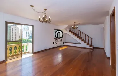 Cobertura duplex para venda - 289m², 4 dormitórios, sendo 2 suites, 4 vagas - moema