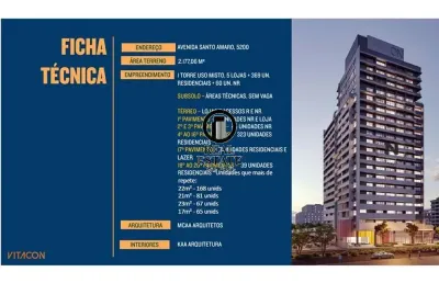 Studio para venda - 22.7m², 1 dormitório, santo amaro