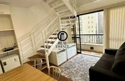 Apartamento para aluguel/locação 45m², 1 dormitório sendo 1 suíte e 1 vaga - jardins