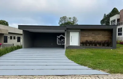 Casa térrea em condomínio fechado, área rural de araucária, araucaria - pr
