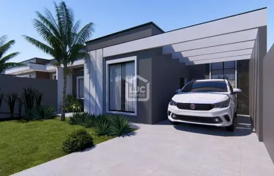 Casa nova com magnifica fachada, passauna, araucaria - pr