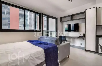 Apartamento com 1 quarto à venda na rua capote valente, 80, pinheiros, são paulo, 28 m2 por r$ 625.000