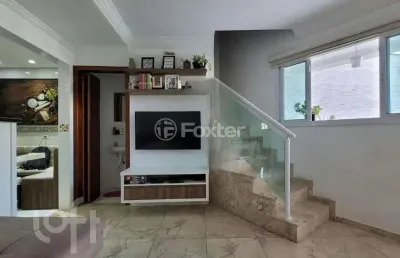 Casa em condomínio fechado com 3 quartos à venda na rua princesa isabel, 37, vila guiomar, santo andré, 146 m2 por r$ 930.000