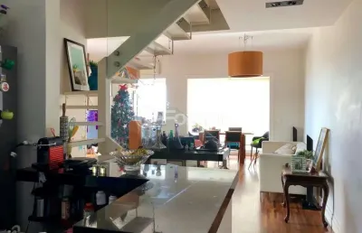 Cobertura com 2 quartos à venda na rua américo brasiliense, 1349, chácara santo antônio, são paulo, 130 m2 por r$ 1.500.000