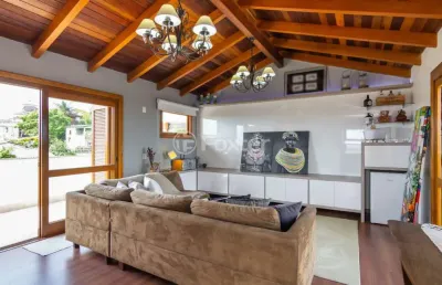 Casa em condomínio fechado com 3 quartos à venda na rua alcebíades antônio dos santos, 635, nonoai, porto alegre, 181 m2 por r$ 895.000