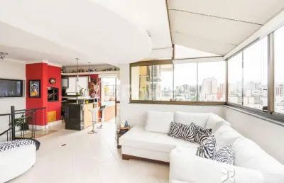 Cobertura com 1 quarto à venda na rua felipe neri, 465, auxiliadora, porto alegre, 114 m2 por r$ 1.250.000
