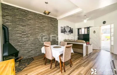 Casa em condomínio fechado com 3 quartos à venda na rua deputado hugo mardini, 1780, passo das pedras, porto alegre, 125 m2 por r$ 617.500