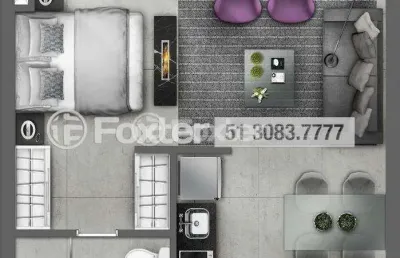 Apartamento com 1 quarto à venda na avenida getúlio vargas, 4831, marechal rondon, canoas, 38 m2 por r$ 305.000