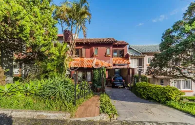 Casa em condomínio fechado com 3 quartos à venda na rua erechim, 100, nonoai, porto alegre, 199 m2 por r$ 650.000