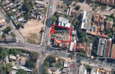 Terreno comercial à venda na avenida doutor carlos barbosa, 1444, medianeira, porto alegre, 656 m2 por r$ 1.163.750