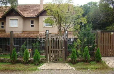 Casa em condomínio fechado com 3 quartos à venda na rua das papoulas, 229, vila suiça, gramado, 163 m2 por r$ 1.400.000