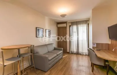 Flat com 1 quarto à venda na avenida borges de medeiros, 3120, praia de belas, porto alegre, 38 m2 por r$ 454.000