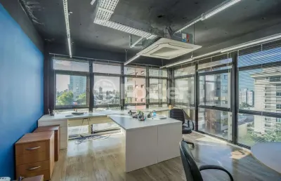 Sala comercial com 4 salas à venda na avenida carlos gomes, 1000, três figueiras, porto alegre, 121 m2 por r$ 500.000