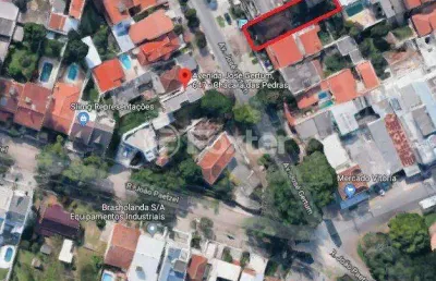Terreno comercial à venda na avenida josé gertum, 638, chácara das pedras, porto alegre, 385 m2 por r$ 780.000