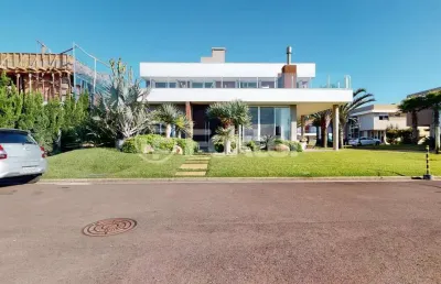 Casa em condomínio fechado com 4 quartos à venda na avenida paraguassu, 22, centro, xangri-lá, 460 m2 por r$ 4.790.000
