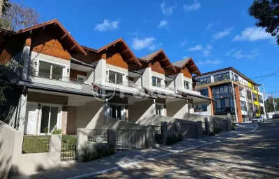 Casa em condomínio fechado com 2 quartos à venda na rua dos cravos, 106, juriti, nova petrópolis, 118 m2 por r$ 795.000