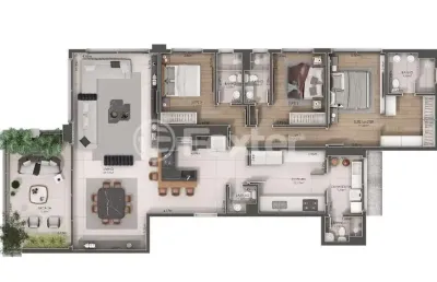Apartamento com 3 quartos à venda na rua jaraguá, 91, bela vista, porto alegre, 200 m2 por r$ 3.357.023