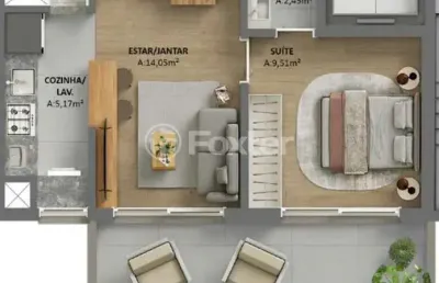 Apartamento com 1 quarto à venda na rua castro alves, 1055, rio branco, porto alegre, 59 m2 por r$ 917.293