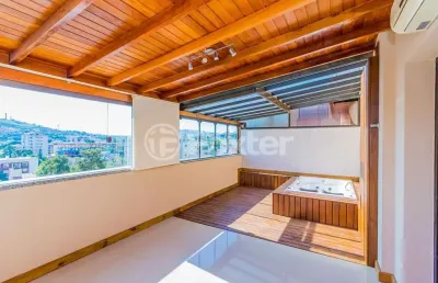 Cobertura com 2 quartos à venda na rua itapitocaí, 60, cristal, porto alegre, 121 m2 por r$ 690.000