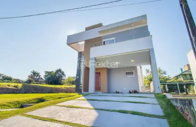 Casa em condomínio fechado com 3 quartos à venda na rua capororoca, 28, são lucas, viamão, 172 m2 por r$ 980.000