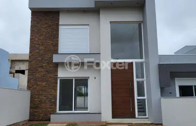 Casa em condomínio fechado com 3 quartos à venda na rua avelino floriano rosa, 62, loteamento jardim timbaúva, gravataí, 132 m2 por r$ 775.000