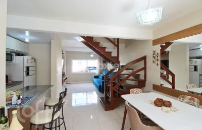 Casa em condomínio fechado com 3 quartos à venda na avenida edgar pires de castro, 2520, hípica, porto alegre, 144 m2 por r$ 390.000
