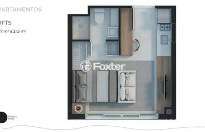 Loft com 1 quarto à venda na rua almirante tamandaré, 150, floresta, porto alegre, 17 m2 por r$ 279.000