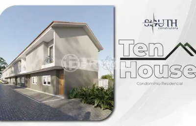 Casa em condomínio fechado com 2 quartos à venda na rua sebastião wolf, 197, nonoai, porto alegre, 70 m2 por r$ 350.900