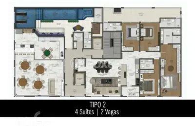 Apartamento com 4 quartos à venda na avenida ubirajara, 251, navegantes, capão da canoa, 241 m2 por r$ 5.685.797