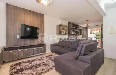 Casa em condomínio fechado com 3 quartos à venda na rua alberto jerônimo guerra, 20, mário quintana, porto alegre, 147 m2 por r$ 500.000