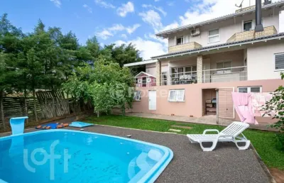 Casa em condomínio fechado com 3 quartos à venda na estrada martin luther, 700, lomba grande, novo hamburgo, 300 m2 por r$ 980.000