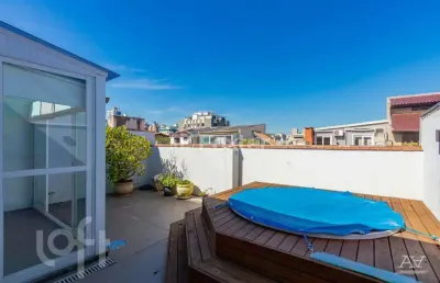 Cobertura com 1 quarto à venda na rua vicente da fontoura, 2412, santana, porto alegre, 102 m2 por r$ 560.000