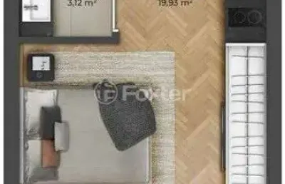 Loft com 1 quarto à venda na rua josé do patrocínio, 527, cidade baixa, porto alegre, 28 m2 por r$ 445.000