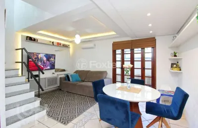 Casa em condomínio fechado com 3 quartos à venda na avenida wenceslau escobar, 3714, sétimo céu, porto alegre, 136 m2 por r$ 590.000